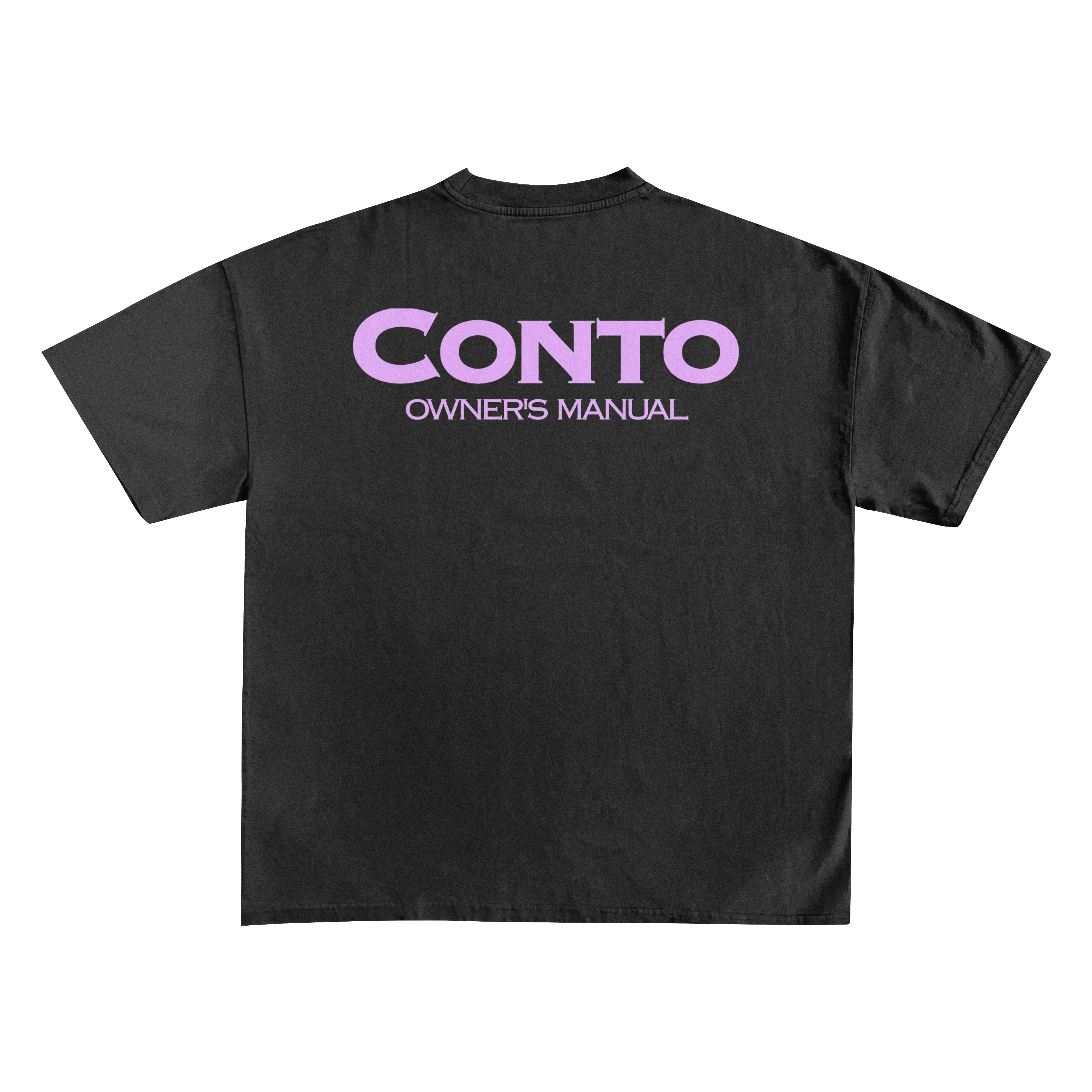 CONTO OWNERS MANUAL T-SHIRT - BLACK & PINK